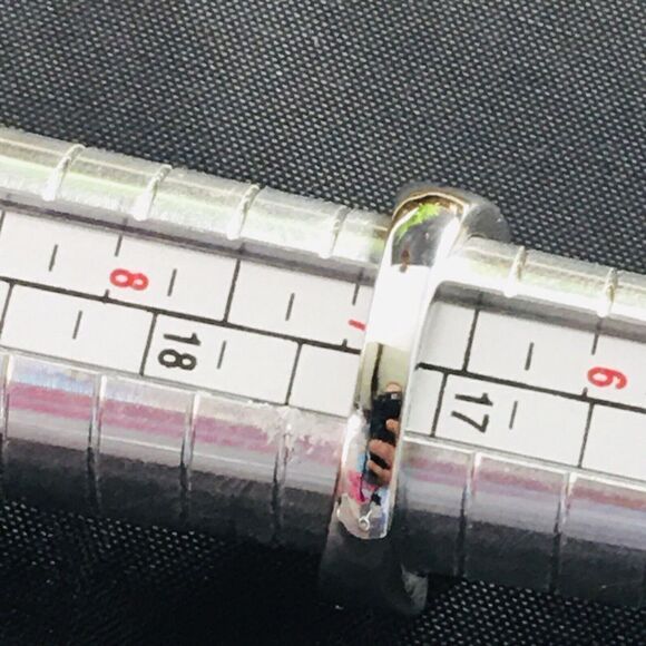 HN Heng Ngai Ring Breast Cancer Ribbon Pink Heart CZ Silver Vintage NICE 4410 - Picture 6 of 6